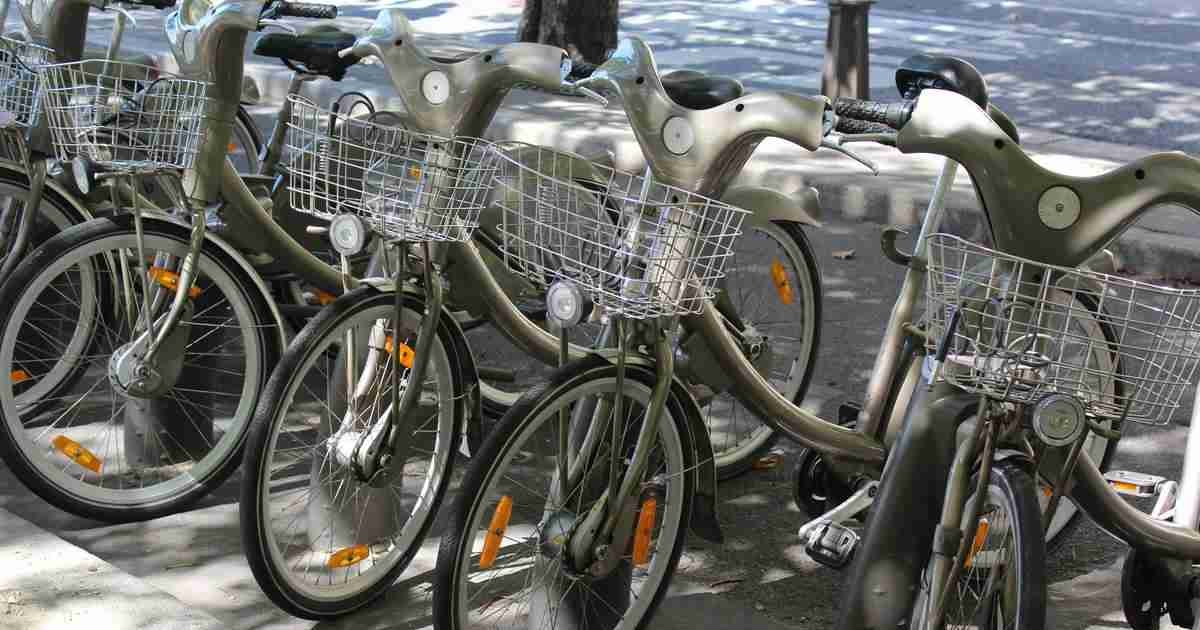 velib bike in Paris in France