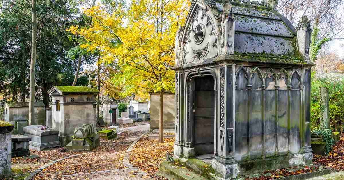 Père Lachaise in Paris in France